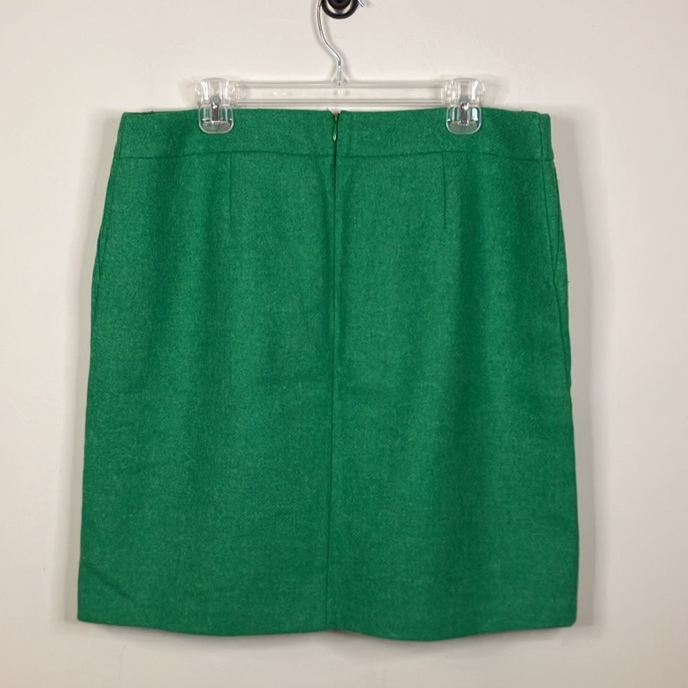 Boden green wool pleated skirt - Picture 2 of 7